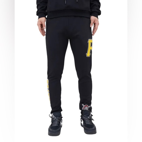 Pro Standard MLB Pittsburgh Piratess Logo Blended Black Joggers LPP431591-BLK - Picture 4 of 4